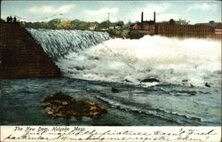 The New Dam Holyoke, MA Postcard Postcard