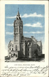 City Hall Holyoke, MA Postcard Postcard