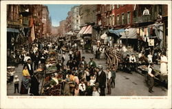 A Group of Peddlers New York City, NY Postcard Postcard
