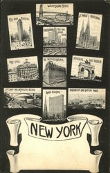 Greetings from New York Postcard