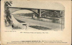Washington Bridge and Speedway Postcard