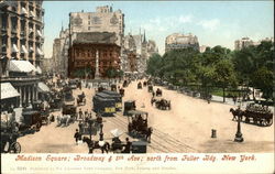Madison Square, Broadway and 5th Avenue Postcard