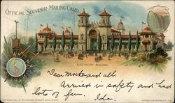 Electricity Building Buffalo, NY 1901 Pan American Exposition Postcard Postcard