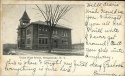 Union High School Schaghticoke, NY Postcard Postcard