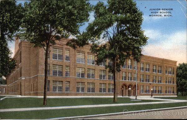 Street View of Junior-Senior High School Monroe Michigan
