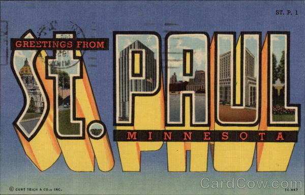 Greetings from St. Paull Minnesota