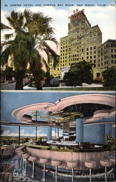 El Cortez Hotel and Famous Sky Room San Diego California