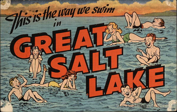 This is the Way we Swim in Great Salt Lake Utah