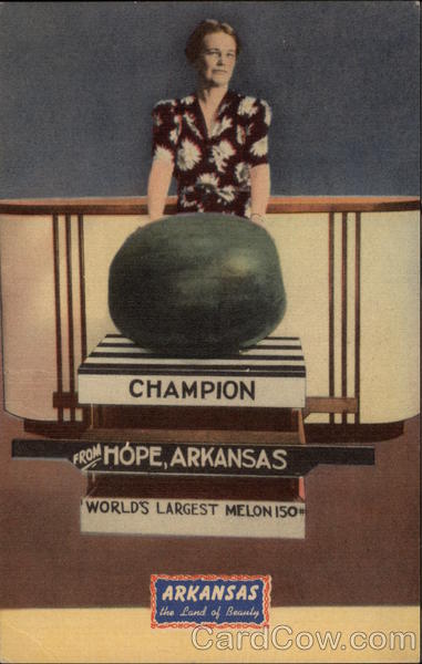 World's Largest Melon Hope Arkansas