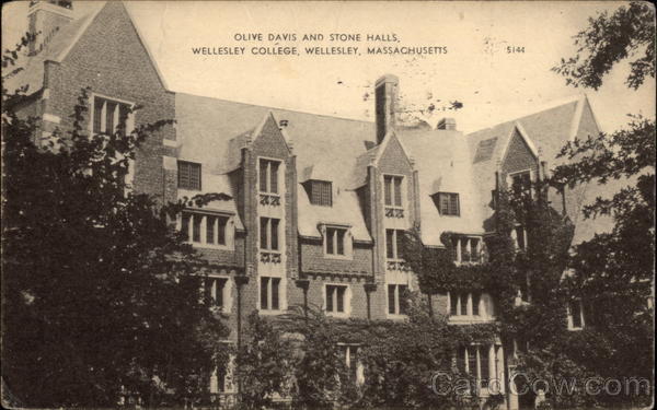 Wellesley College - Olive Davis and Stone Halls Massachusetts