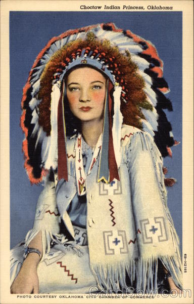 Choctaw Indian Princess Oklahoma Native Americana