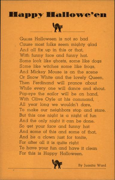 Happy Halloween Poem Halloween