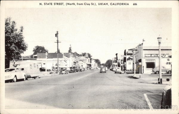 North State Street, (North, from Clay Street) Ukiah California