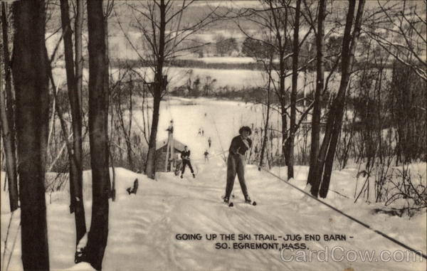 Going Up the Ski Trail - Jug End Barn South Egremont Massachusetts