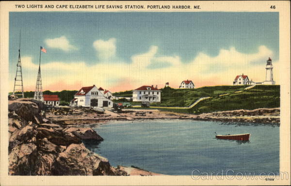 Two Lights and Cape Elizabeth Life Saving Station Portland Maine