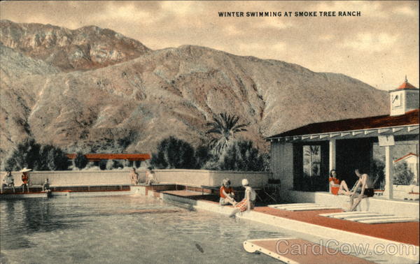 Winter Swimming at Smoke Tree Ranch Palm Springs California