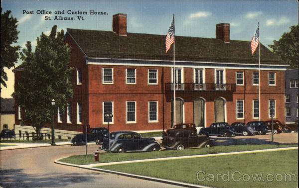 Post Office and Custom House St. Albans Vermont