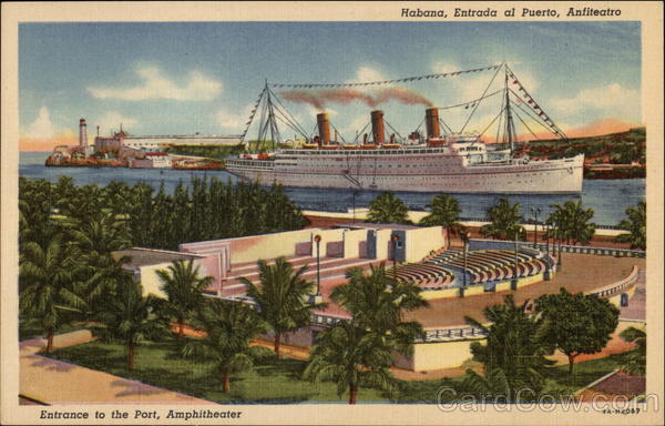 Entrance to the Port, Amphitheater Havana Cuba