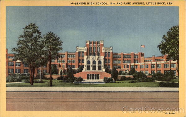 Senior High School at 14th & Park Avenue Little Rock Arkansas