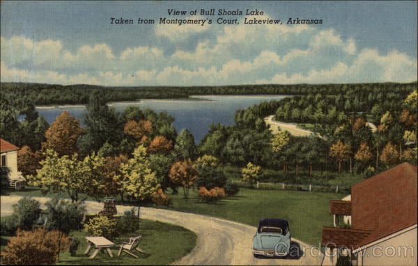 View of Bull Shoals Lake, Taken from Montgomery's Court Lakeview Arkansas