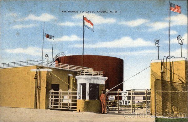 Entrance to Lago Aruba Caribbean Islands