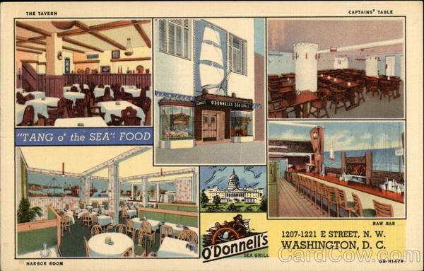 O'Donnell's Sea Grill - Tang o' the Sea Food Washington District of Columbia