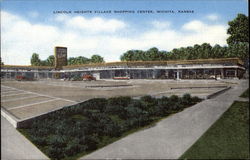 Lincoln Heights Village Shopping Center Wichita, KS Postcard Postcard