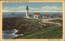 Yaquina Light House Newport, OR Postcard Postcard