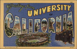 Greetings from University of California Postcard