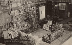 Gillette Castle State Park - Living Room Postcard