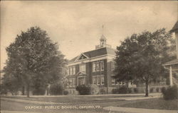 Oxford Public School Pennsylvania Postcard Postcard