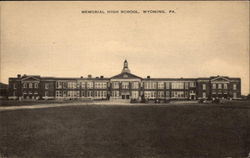 Memorial High School Wyoming, PA Postcard 