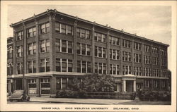 Ohio Wesleyan University - Edgar Hall Postcard