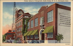 Palmer School of Chiropractic, Radio Station WOC Davenport, IA Postcard Postcard