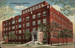 Ravenswood Hospital Chicago, IL Postcard Postcard