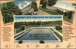 Grand View Hotel Moodus, CT Postcard Postcard