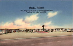 Adobe Motel Santa Fe, NM Postcard Postcard