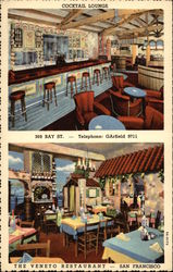 The Veneto Restaurant San Francisco, CA Postcard Postcard