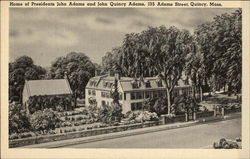 Home of Presidents John and John Quincy Adams Massachusetts Postcard Postcard