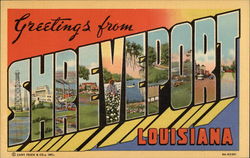 Greetings from Shreveport, Louisiana Postcard