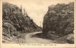 "The Cut" - Orr's Island Bridge Postcard
