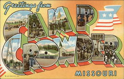 Greetings from Camp Crowder Neosho, MO Postcard Postcard