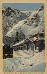 U.S. Forest Service Ski Shelter, Tuckerman Ravine Mount Washington, NH Postcard Postcard