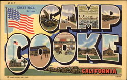 Greetings from Camp Cooke, California Postcard Postcard