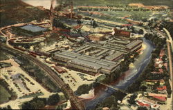 Aerial View of the Plant of the West Virginia Pulp & Paper Company Postcard