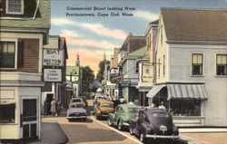 Commercial Street, Looking West Postcard