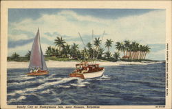 Sandy Cay or Honeymoon Isle Nassau, Bahamas Caribbean Islands Postcard Postcard