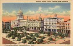 Central Park, Capitol, Inglaterra Hotel Postcard