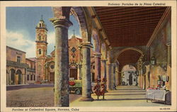 Porches at Cathedral Square Postcard