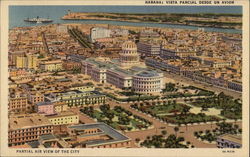 Partial Aerial View of the City Postcard